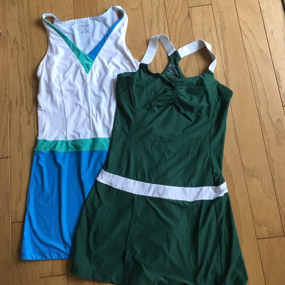 Wilson Green and Blue Midi Dresses